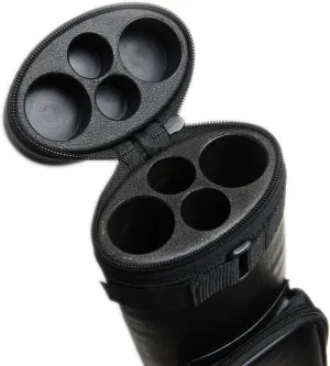 HAN'S DELTA 2x2 Hard Pool Cue Billiard Stick Carrying Case, (Several Colors Available) (Black Oval)