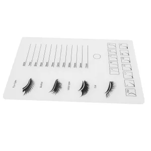 Happyyami Acrylic Lash Extension Holder Tray Thickened Eyelash Display Organizer for Precision Tool for Beauty Salons and Lash Technicians Durable and Spacious