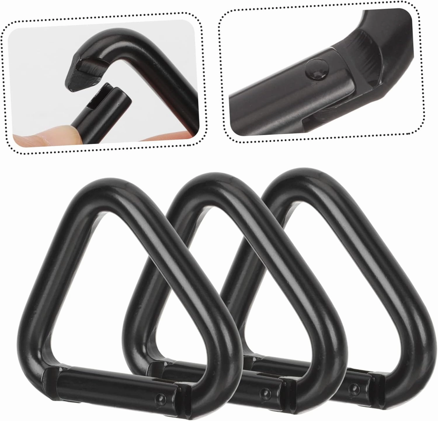 Happyyami Triangle Carabiner Big Carabiner Clip Mountain Climbing Buckle Hanging Buckles Carabiner Clip Large Key