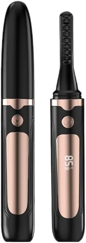Heated Eyelash Curler, Electric Lash Curler with Fast Heating in 3s, 24 Hours Long-Lasting Curl, Battery Operated with Led Display, Travel-Friendly, for Women Girls, Perfect for Home and Travel