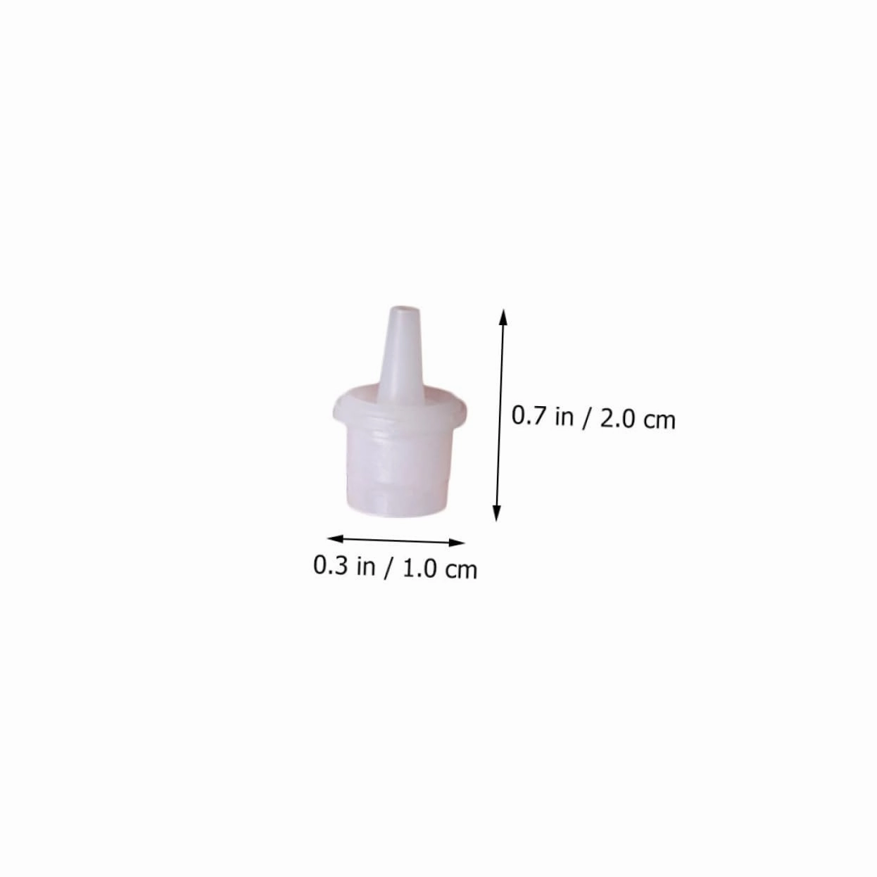 Hemoton 300pcs Eyelash Glue Bottle Mouth Practical Sealing Tips for Precision Application Lightweight Slim Design for Easy Use for Eyelash Extensions and Beauty Tools