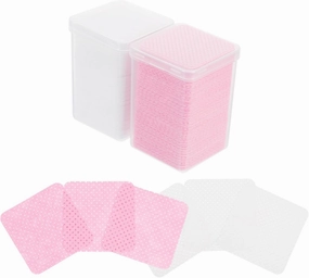 Hemoton 400pcs Lash Extension Glue Soft Absorbable Cleaning Pads for Glue Cleaning Supplies for Salon or Home Use
