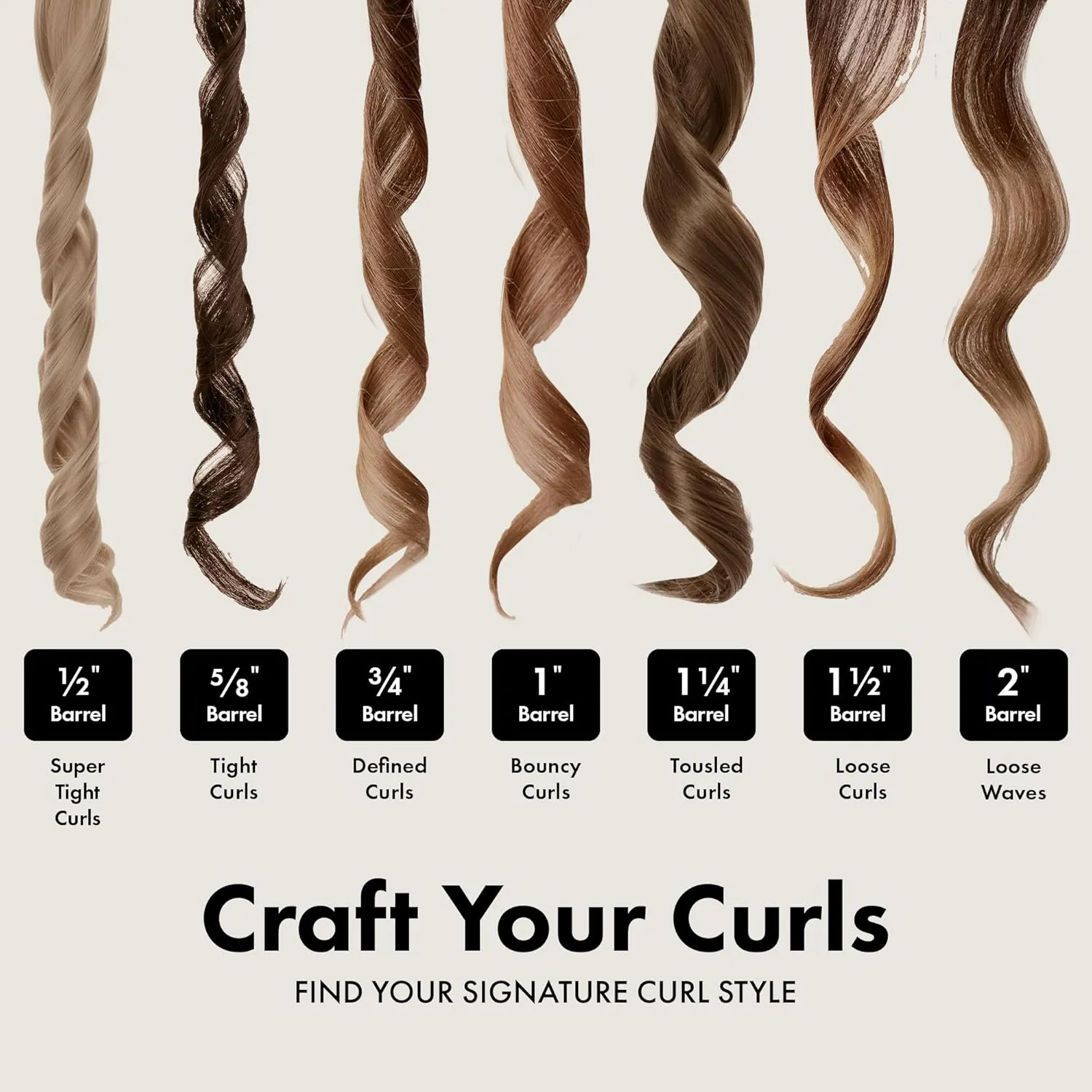 HOT TOOLS New and Improved 24K Gold Professional 1" Extended Barrel Curling Wand for Bouncy Curls | No Clamp for Quick and Easy Styling, 24K Gold Technology for Long-Lasting Results & Longer Barrel