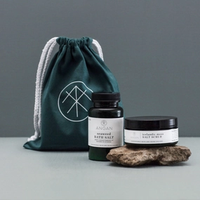 Icelandic Moss Salt Scrub and Seaweed Bath Salt
