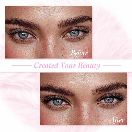 Individual Lashes Large Tray D Curl Lash Clusters 10D 20D 30D 40D Individual Lash Extensions Cluster Lashes Lash Extension Supplies Eyelash Clusters (20D-0.07D, 11mm)