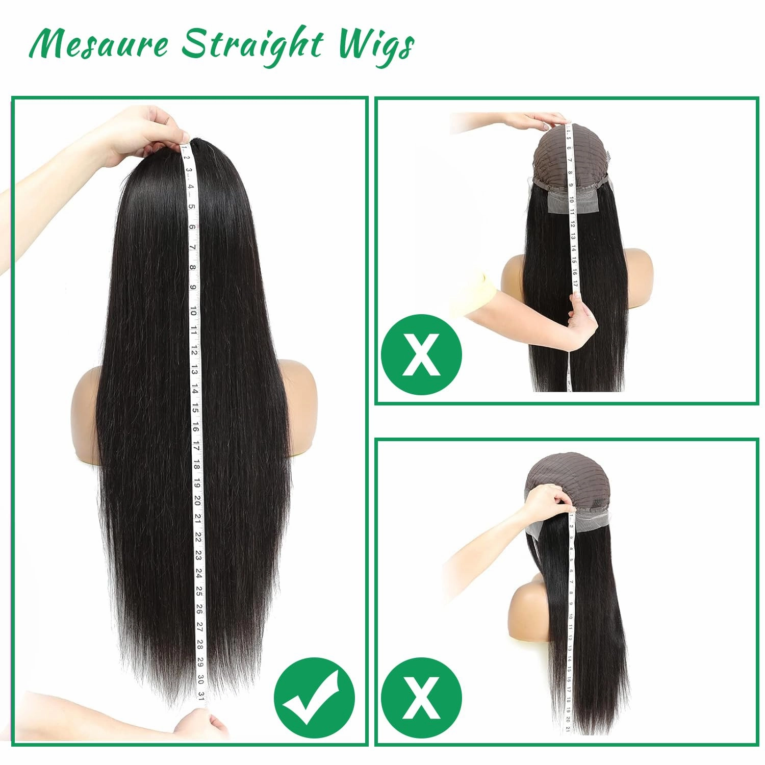 ITODAY 30 Inch 13x4 Straight HD Lace Front Wigs Human Hair, 100% Real Human Hair Wig for Women, Straight Long Lace Frontal Wigs Human Hair 13x4 Pre Plucked Free Part