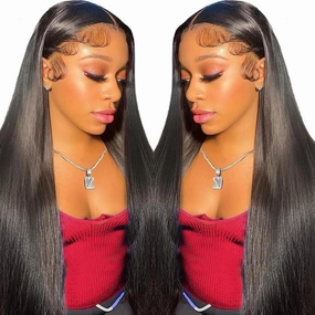ITODAY 30 Inch 13x4 Straight HD Lace Front Wigs Human Hair, 100% Real Human Hair Wig for Women, Straight Long Lace Frontal Wigs Human Hair 13x4 Pre Plucked Free Part