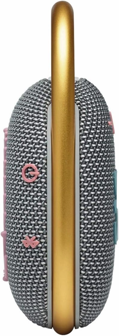 JBL Clip 4 - Portable Mini Bluetooth Speaker, big audio and punchy bass, integrated carabiner, IP67 waterproof and dustproof, 10 hours of playtime, speaker for home, outdoor and travel (Grey)