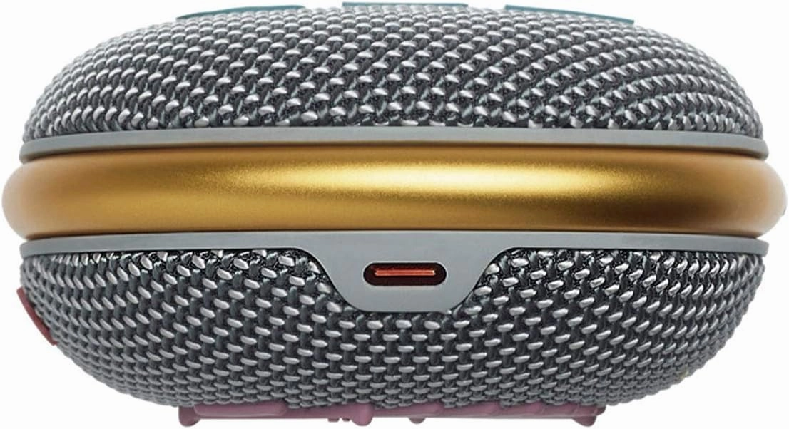 JBL Clip 4 - Portable Mini Bluetooth Speaker, big audio and punchy bass, integrated carabiner, IP67 waterproof and dustproof, 10 hours of playtime, speaker for home, outdoor and travel (Grey)