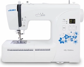 Juki HZL-70HW Computer Sewing Machine with 80 Sewing Patterns, 6 Types of Stitch Patterns, and Quick Reference Plate
