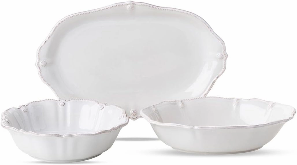 Juliska Berry & Thread Serving Set/ 3 - Whitewash