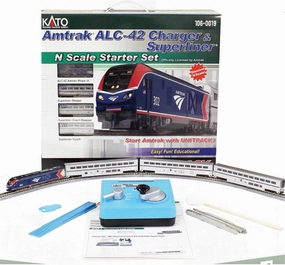 Kato USA Inc. N ALC-42 Charger Superliner Amtrak Starter Set