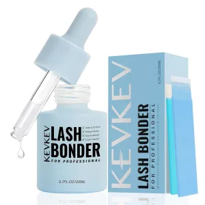 KevKev Super Lash Bonder for Eyelash Extensions Glue Accelerator Sealer Adhesive Extending Eyelash Retention No Glue Fumes Professional Lash Extension Tools 20ml