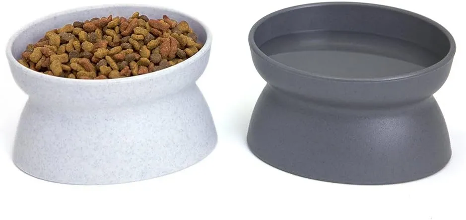 Kitty City Raised Cat Bowls, Small Bowl 2pk (Modern)