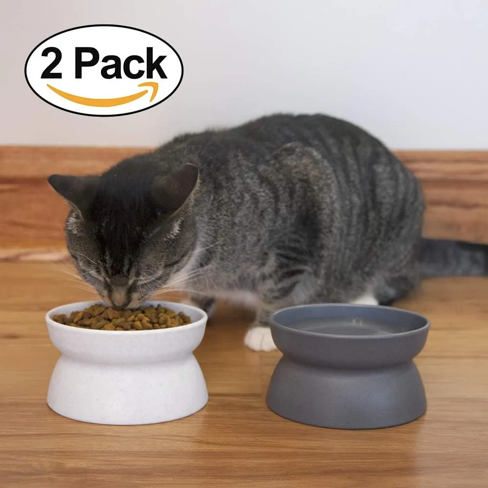 Kitty City Raised Cat Bowls, Small Bowl 2pk (Modern)