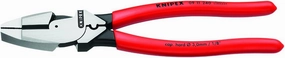 Knipex 09 11 240 SBA 9.5-Inch Ultra-High Leverage Lineman's Pliers with Fish Tape Puller and Crimper