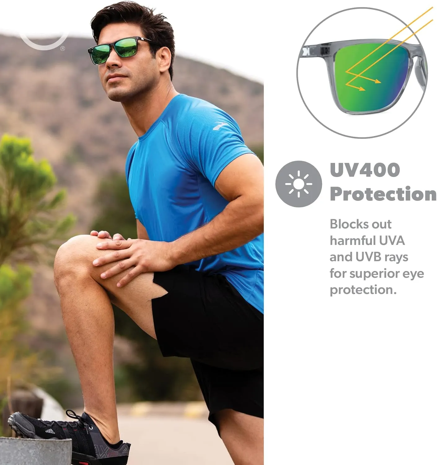 Knockaround Fast Lanes and Sport Polarized Sunglasses for Men & Women - Impact Resistant Lenses & Full UV400 Protection