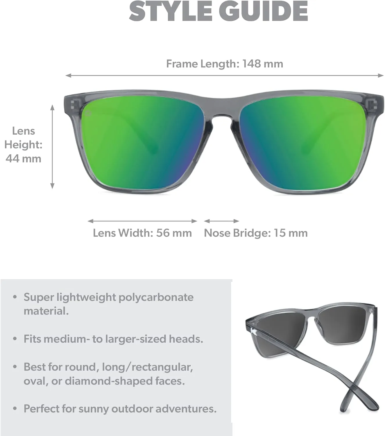 Knockaround Fast Lanes and Sport Polarized Sunglasses for Men & Women - Impact Resistant Lenses & Full UV400 Protection