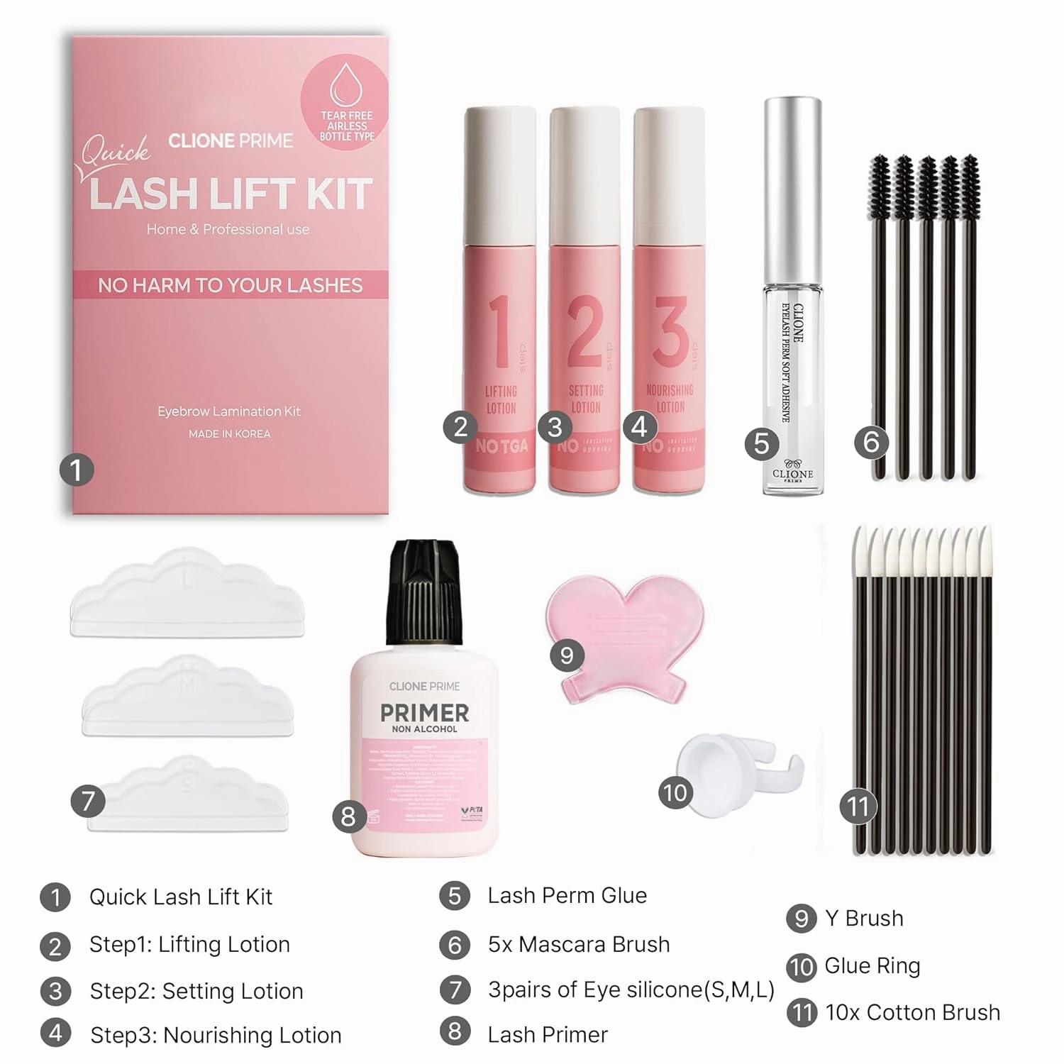 Korean Lash Lift Kit - Eye Brow Lamination Kit Eyelash Perm Kit Eyelash Lift Kit Lash Perm Eyebrow Lamination
