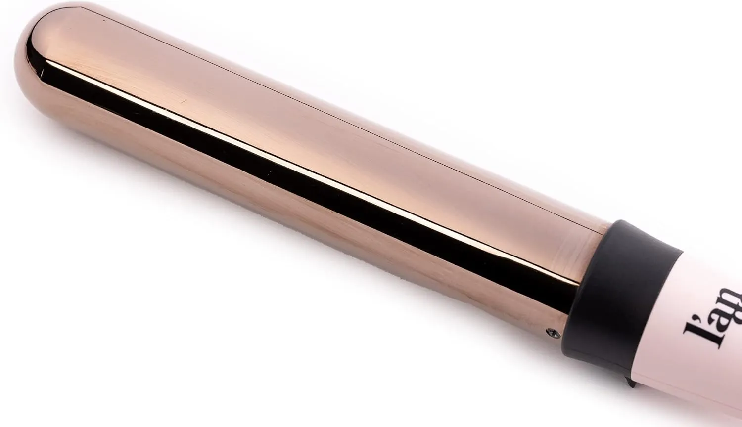L'ANGE HAIR Le Curl Titanium Curling Wand | Professional Curling Iron for All Hair Types | Clip Free Hair Curler | Best Curling Wand for Relaxed Curls & Beach Waves | Blush 1.25” (32MM)