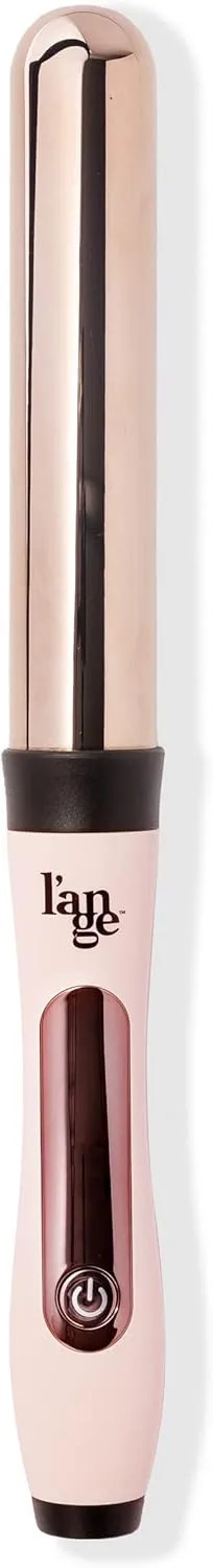 L'ANGE HAIR Le Curl Titanium Curling Wand | Professional Curling Iron for All Hair Types | Clip Free Hair Curler | Best Curling Wand for Relaxed Curls & Beach Waves | Blush 1.25” (32MM)