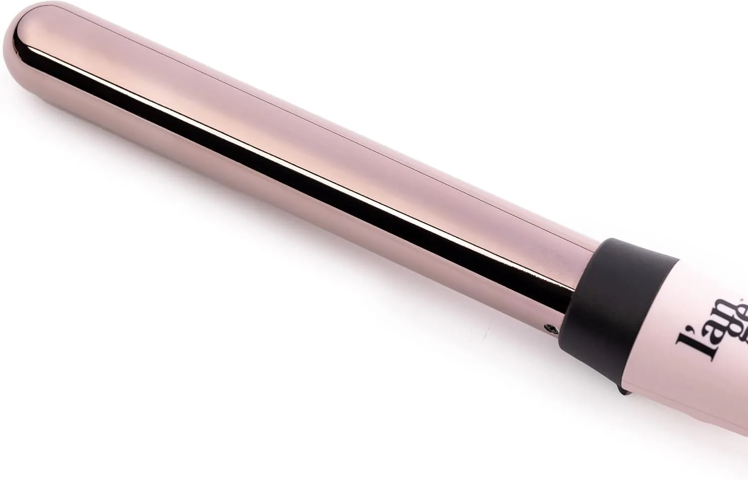 L'ANGE Hair Le Curl Titanium Curling Wand | Professional Curling Iron for All Hair Types | Clip Free Hair Curler | Best Curling Wand for Tighter Curls & Beach Waves | Blush 1” (25MM)