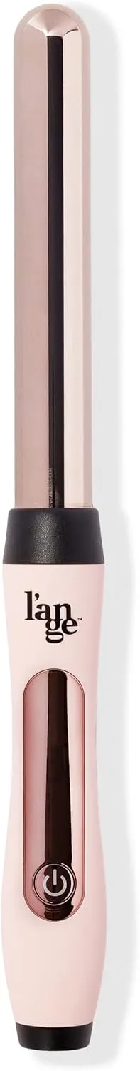L'ANGE Hair Le Curl Titanium Curling Wand | Professional Curling Iron for All Hair Types | Clip Free Hair Curler | Best Curling Wand for Tighter Curls & Beach Waves | Blush 1” (25MM)