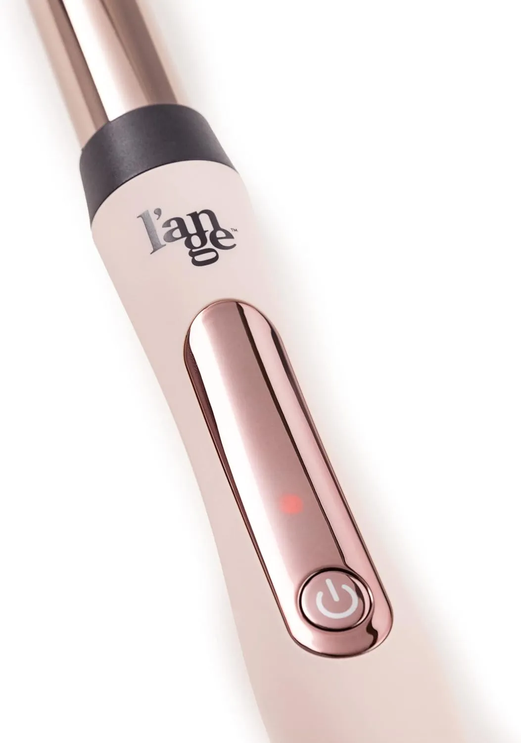 L'ANGE Hair Le Curl Titanium Curling Wand | Professional Curling Iron for All Hair Types | Clip Free Hair Curler | Best Curling Wand for Tighter Curls & Beach Waves | Blush 1” (25MM)