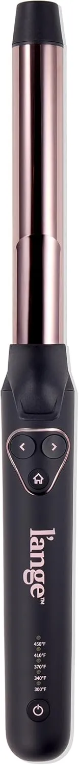 L'ANGE HAIR Le Pirouette 25MM Titanium Rotating Curling Iron | Self-Rotating Curler | Curls and Waves for Beginners and Pros | Premium Titanium Barrel | Black