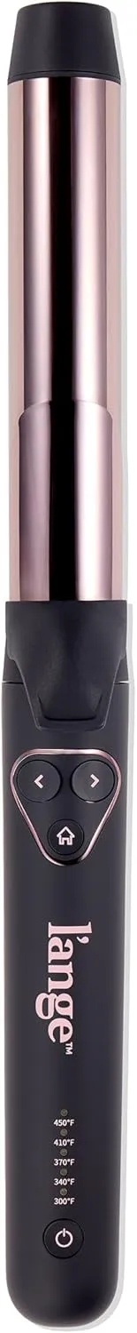 L'ANGE HAIR Le Pirouette 32MM Titanium Rotating Curling Iron Self-Rotating Curler | Curls and Waves for Beginners and Pros | Premium Titanium Barrel | Black