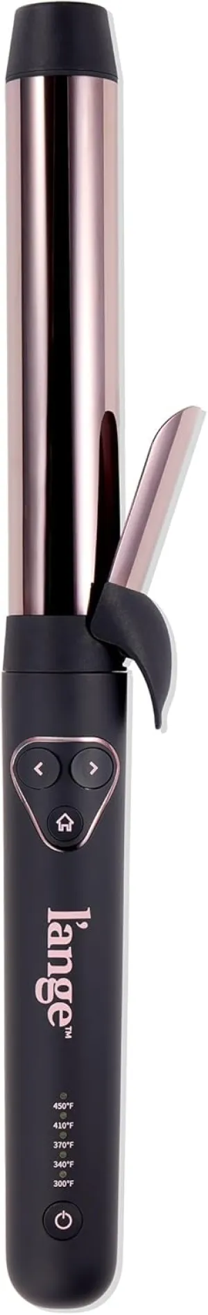 L'ANGE HAIR Le Pirouette 32MM Titanium Rotating Curling Iron Self-Rotating Curler | Curls and Waves for Beginners and Pros | Premium Titanium Barrel | Black