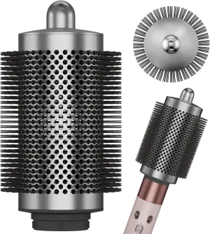 Large Round Brush Attachment for Dyson Airwrap,Bigger Oval Round Volumizing Brush for Dyson Airwrap Accessories Gray Designed to Perfectly for Air wrap HS01 HS05