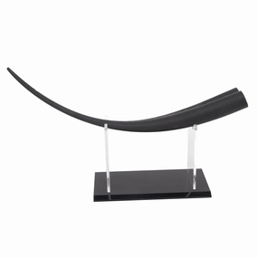 Large Eyelash Teaching Diaplay Model, Huge Thicken Flat Buttom Double Tip Training Demonstration Tool with Acrylic Display Stand Professional Eyelash Teaching Tool for Eyelash