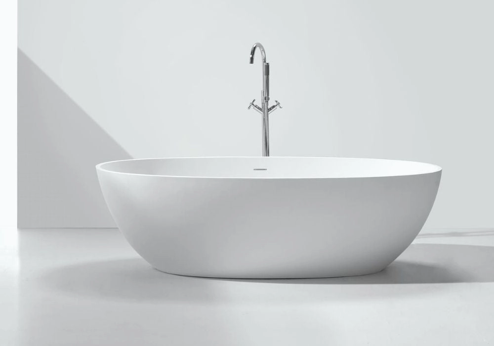 Large Oval Shaped Stone Bath - 1828mm - B003