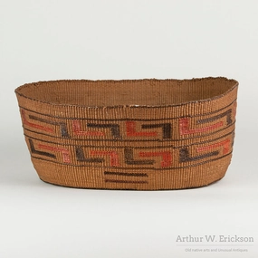Large Tlingit Oval Basket