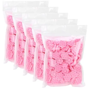 Lash Glue Rings, 500PCS Disposable Glue Rings for Eyelash Extensions, Glue Holder Flower Shaped Eyelash Grafting Glue Cup Nail Art Adhesive Glue Holders