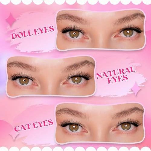 Lash Clusters 10-16mm 144pcs Mixed Tray Individual Lashes D Curl Individual Lashes Cluster Eyelash Extensions DIY Lash Extensions Eyelash Clusters Eyelash Extension Kit at Home (J03-0.07D, 10-16mm)