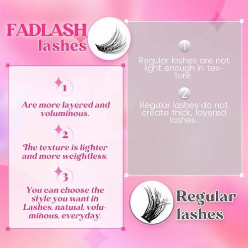 Lash Clusters 10-16mm 144pcs Mixed Tray Individual Lashes D Curl Individual Lashes Cluster Eyelash Extensions DIY Lash Extensions Eyelash Clusters Eyelash Extension Kit at Home (J03-0.07D, 10-16mm)
