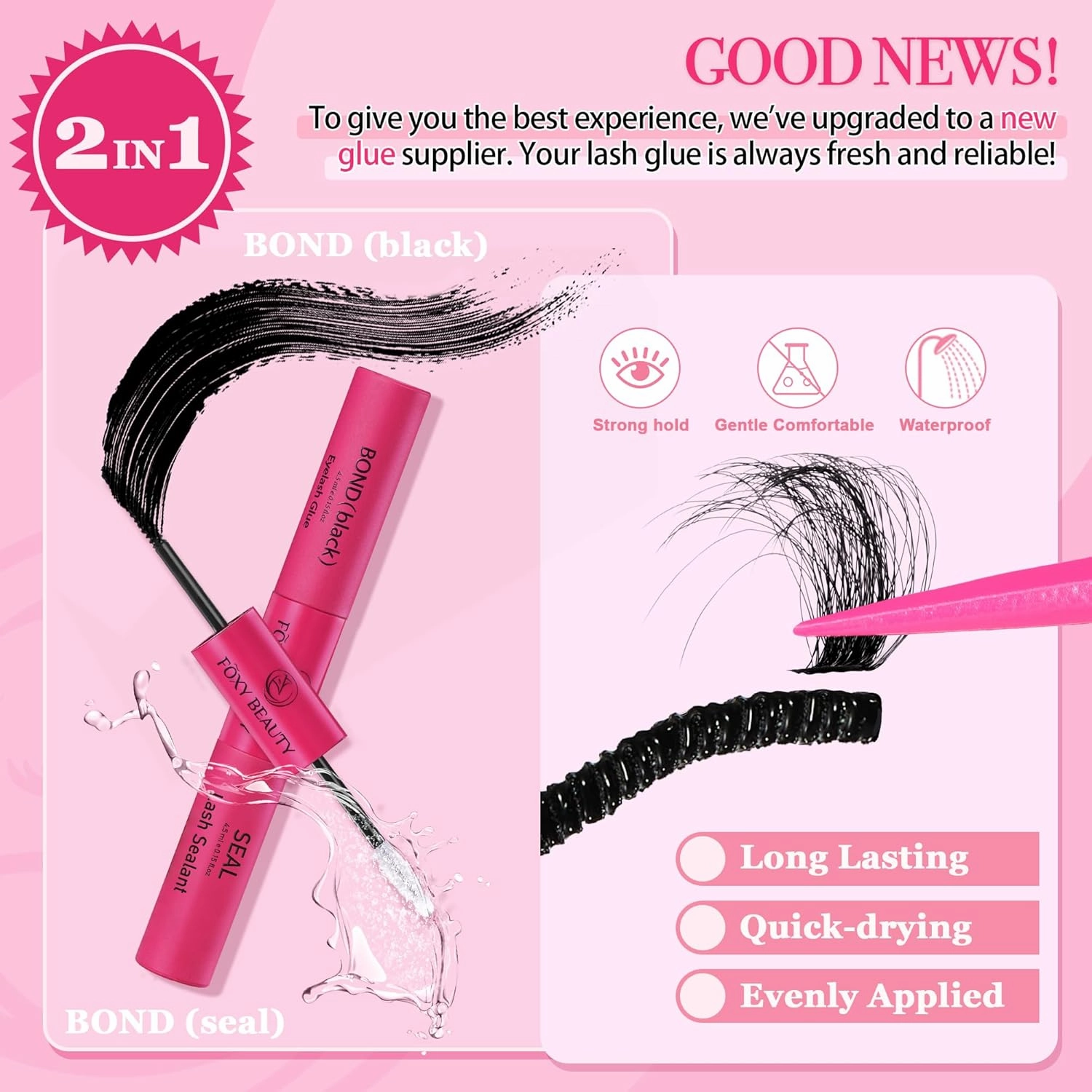 Lash Clusters -Lash Clusters Kit Natural Wispy Eyelash Extension Kit 30D & 40D Superfine Band Lash Extension Kit With Bond and Seal Remover Eyelash Clusters D Curl DIY At Hme