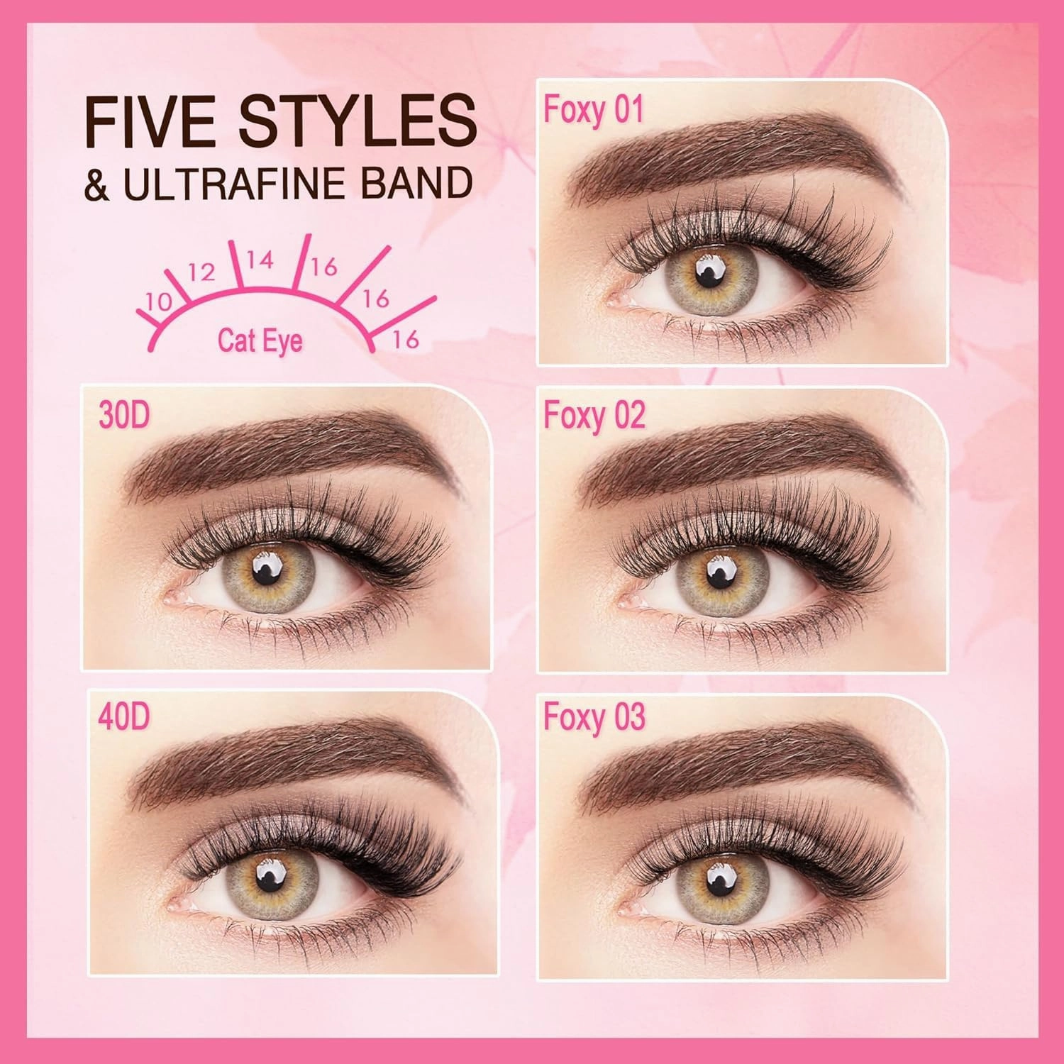 Lash Clusters -Lash Clusters Kit Natural Wispy Eyelash Extension Kit 30D & 40D Superfine Band Lash Extension Kit With Bond and Seal Remover Eyelash Clusters D Curl DIY At Hme