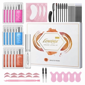Lash Lift Eyelash Lift Kit with Strong Lash Perm Glue 5 Minutes Instant Lifting Perming Curling for Fuller Thicker Eyelashes Eyebrows with Full Tools
