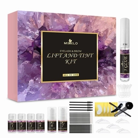 Lash Lift Kit & Brow Lamination Kit, Eyebrow Lamination & Eyelash Lift Kit, Eyelash Perm Kit, Professional Eyelash Lifting Kit, for Beginners, DIY at Home