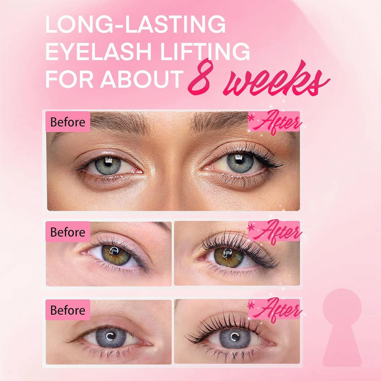 Lash Lift kit at Home Salon: Professional Eyelash Perm Kit for Beginner - Eyelash Eyebrow Curling Set Glue Upgraded Version