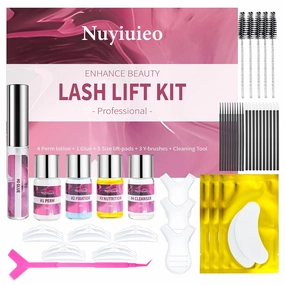 Lash Lift Kit, Eyelash Perm for Professional, Salon, Lash Lifting Easy to Use at Home, Long Lasts 6-8 Weeks, 10 Applications Complete Accessory, Instructions Included