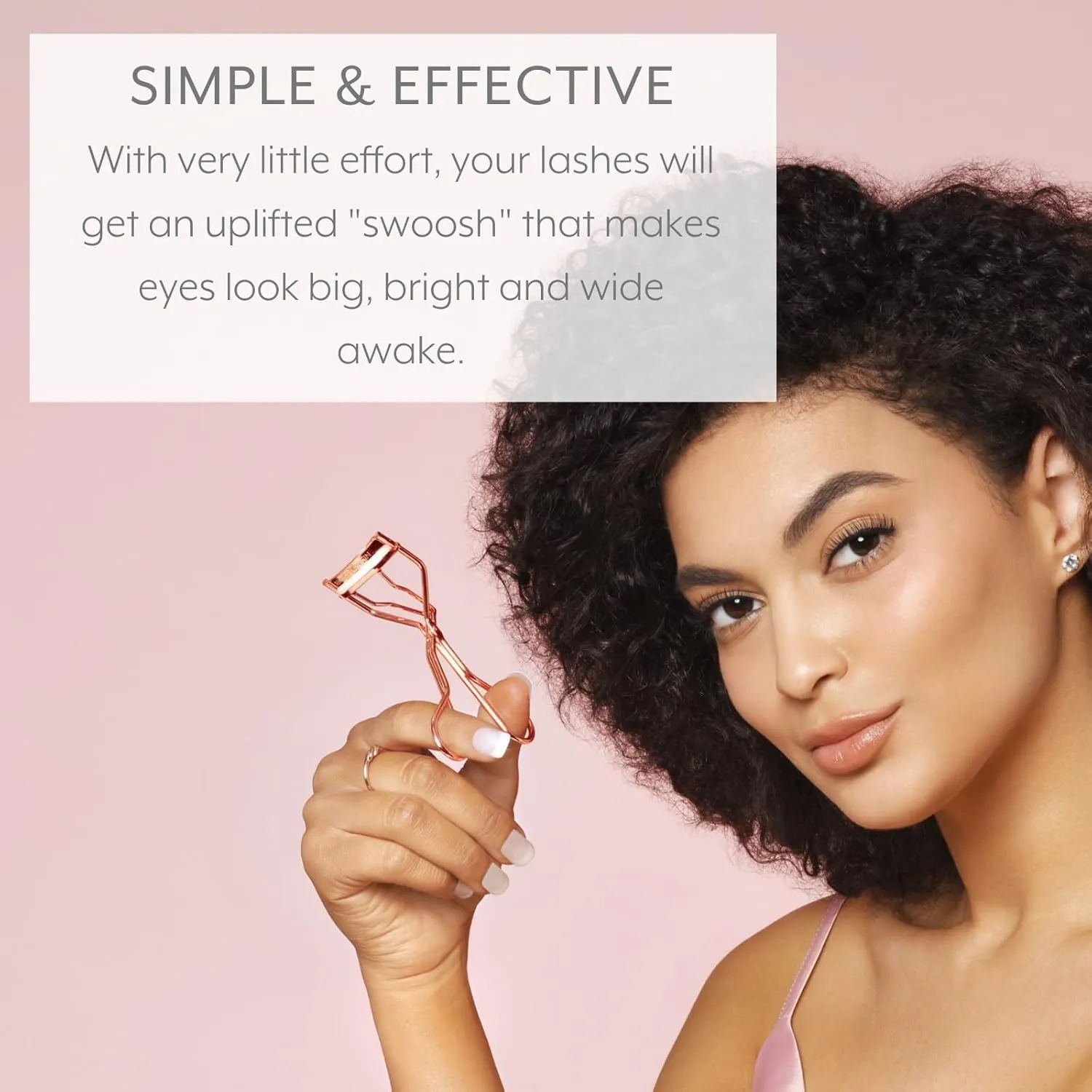Lazy Perfection Eyelash Curler, The C Curl Eyelash Curler, Gentle Natural Curl, No Pinch Lash Curler, Professional Lash Curler for Women for All Eye Shapes, Easy-to-Use