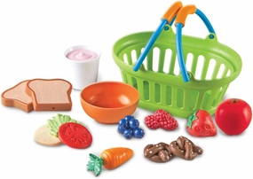 Learning Resources New Sprouts Healthy Lunch Toddler - 15 Pieces, Ages 18  months Toddler Learning Toys, Pretend Play Food Set, Outdoor Toys, Pretend Picnic, Play Lunch Food