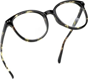 LifeArt Bifocal Reading Glasses with Oval Lenses, Blue Light Blocking Glasses for Women/Men, Anti Glare, Reduce Eyestrain (Floral, 0.50/ 2.25 Magnification)