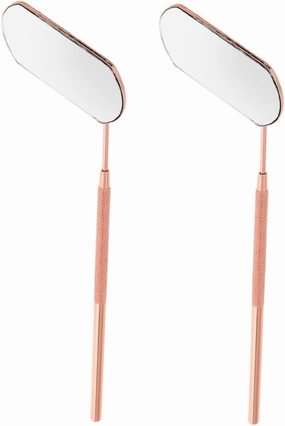 LIFKOME 2pcs Detachable Eyelash Inspection Mirror with Handle Handheld Makeup Tool for Lash Extensions Compact and Portable Lash Tech Essential