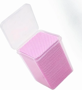 Lint-Free Nail and Eyelash Glue Wipes – 200PCS Non-Woven Cotton Pads for Gel Polish Removal, Eyelash Extension Adhesive Cleaning, Nail Art, and Salon Use