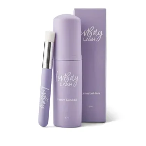 LIVBAY New Lash Bath   Brush Combo - Aftercare Foaming Cleanser for Eyelash Extension | Lash Bath | Oil Free & Gentle Formula (Professional Use Only)
